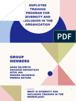 Employee Training Program For Diversity and Inclusion in