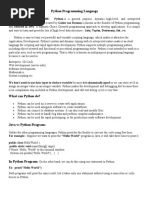 Report On Python | PDF | Python (Programming Language) | Computing