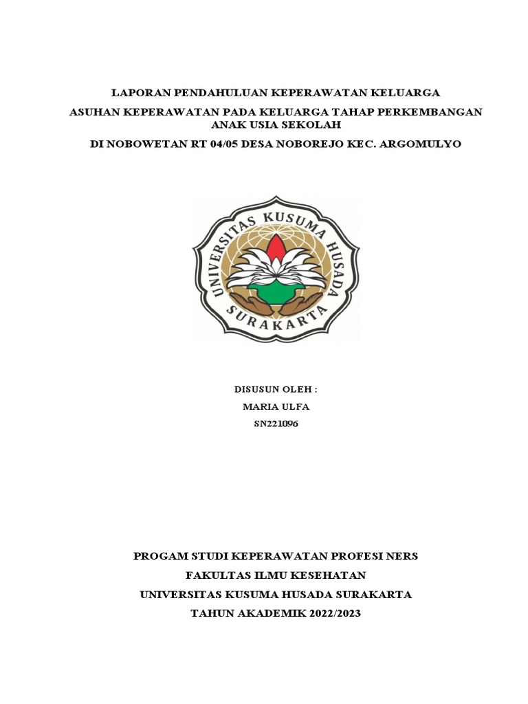 LP Anak Keluarga Anak Sekolah | PDF