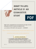 Right To Life: Article 21 An Exhaustive Study (Nameera Meraj)