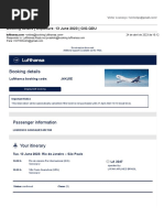 Booking Details - Departure: 13 June 2023 - GIG-QDU