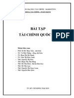 BÀI TẬP TÀI CHÍNH QUỐC TẾ