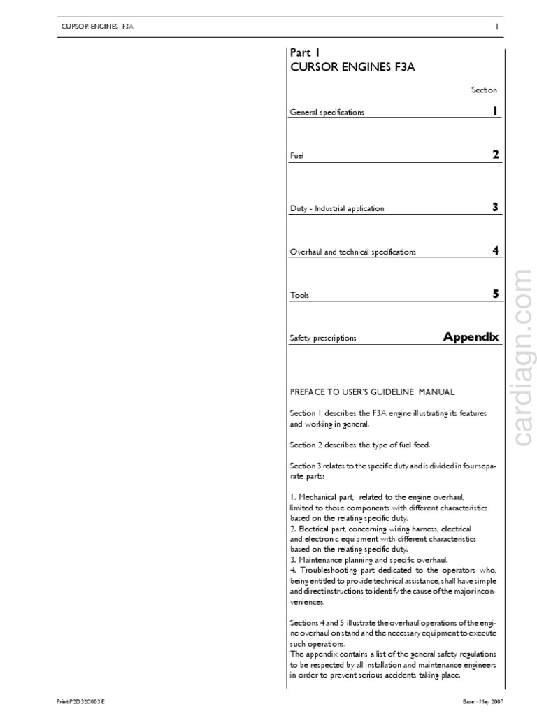 Part 1 cursor engines f3a pdf fuel injection pump