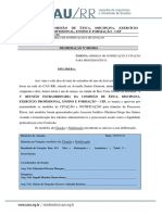 Deliberacao 005 - 2016 Modelo de Notificacao e Citacao para Processo Etico