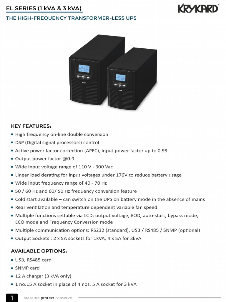 3 Kva Single Phase Online Ups | PDF