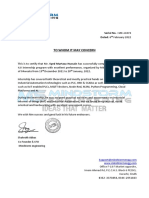 Mindstrom Certificate