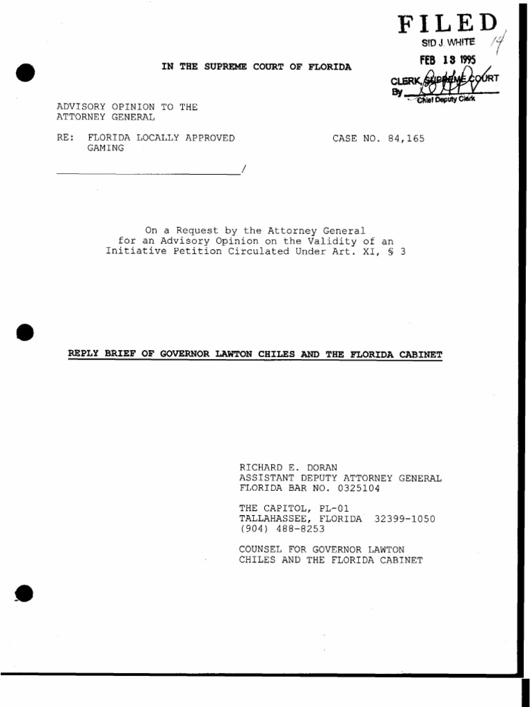 IN The Supreme: Court of Florida | PDF | Social Science | Law
