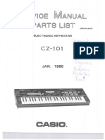 Casio CZ101 Service Manual and Schematics