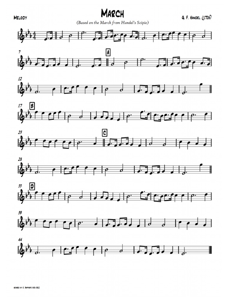 March Handel Scipio Pdf