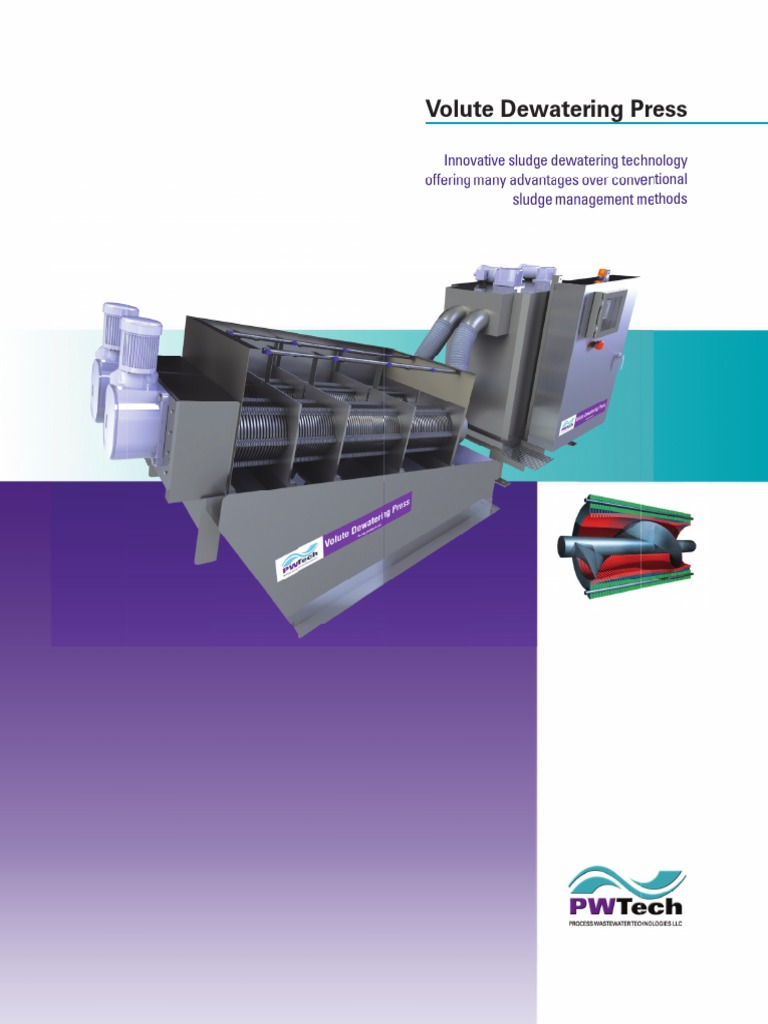 Volute Dewatering Press | PDF | Secondary Sector Of The Economy ...
