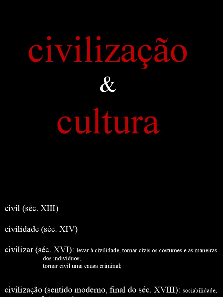 Humanidades - Palavra-Chave Civilização e Cultura | PDF