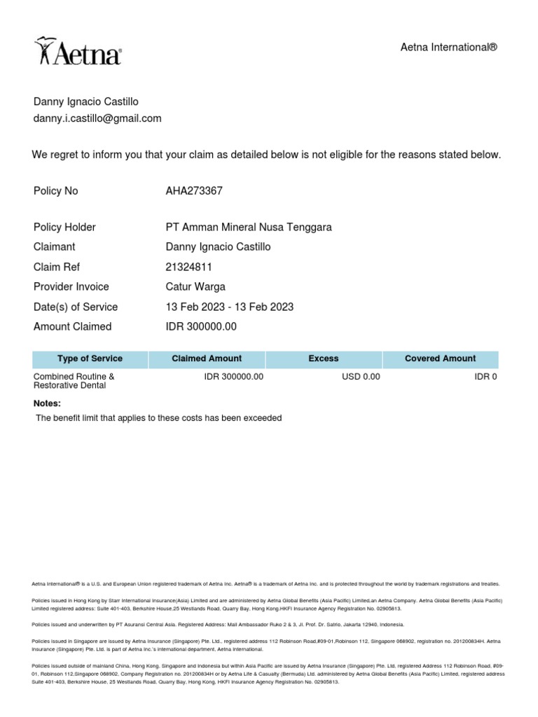 Aetna Document | PDF | Business Law