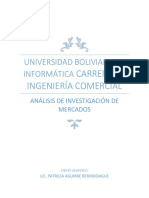 Analisis de Investigación de Mercados