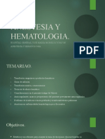 Anestesia y Hematologia