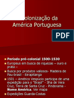 A Colonização Da América Portuguesa