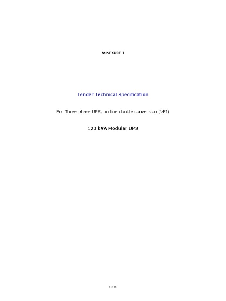 Technical Specification PDF