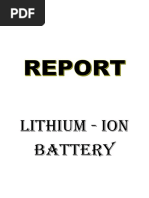 Rechargeable Lithium-Ion Batteries Trends and Progress in Electric