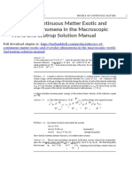 Physics of Continuous Matter Exotic and Everyday Phenomena in The Macroscopic World 2nd Lautrup Solution Manual