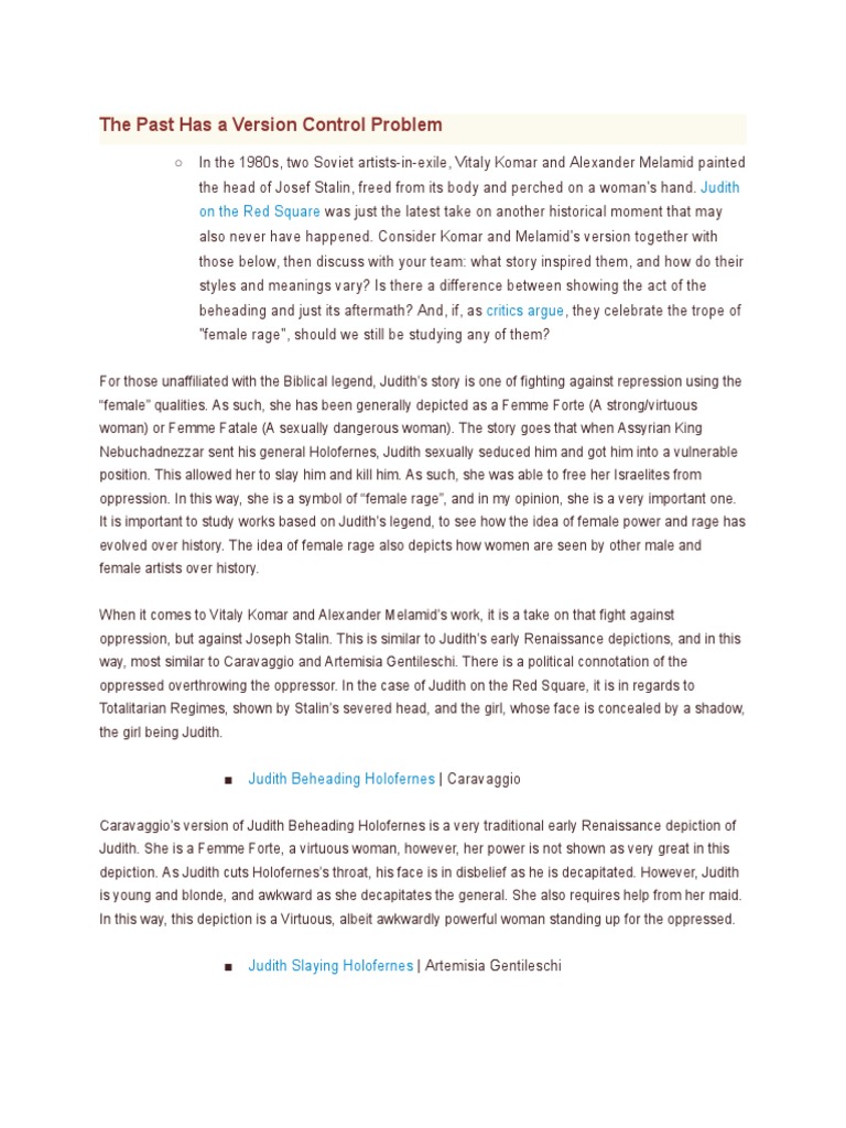 The Past Has A Version Control Problem | PDF | Pablo Picasso