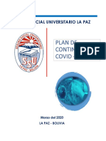 1 Plan de Contingencia Seguro Social Universitario LPZ Covid 19 Marzo