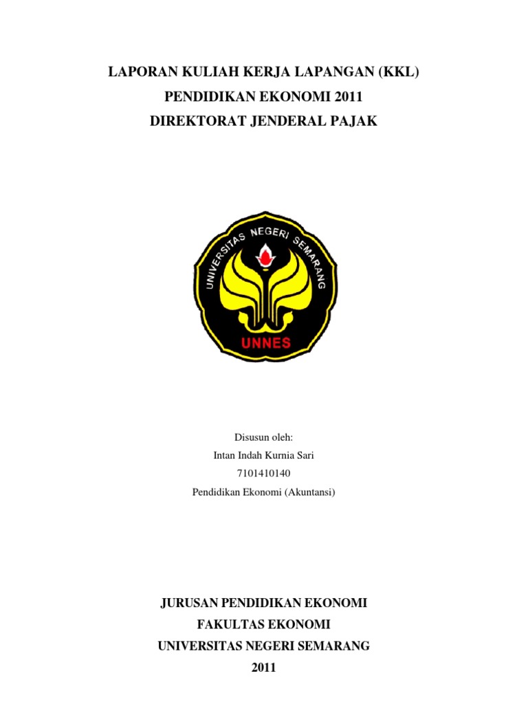 Contoh Daftar Isi Untuk Laporan Kkl - Simak Gambar Berikut