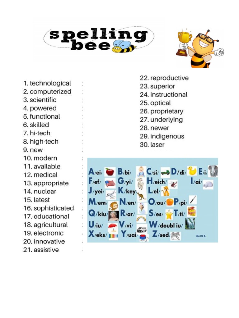 Spelling Bee 2023 Pdf