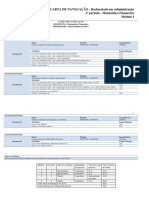 Matemática Financeira - Carta de Navegação