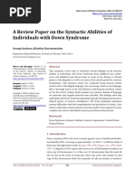 A Review Paper On The Syntactic Abilities of DS