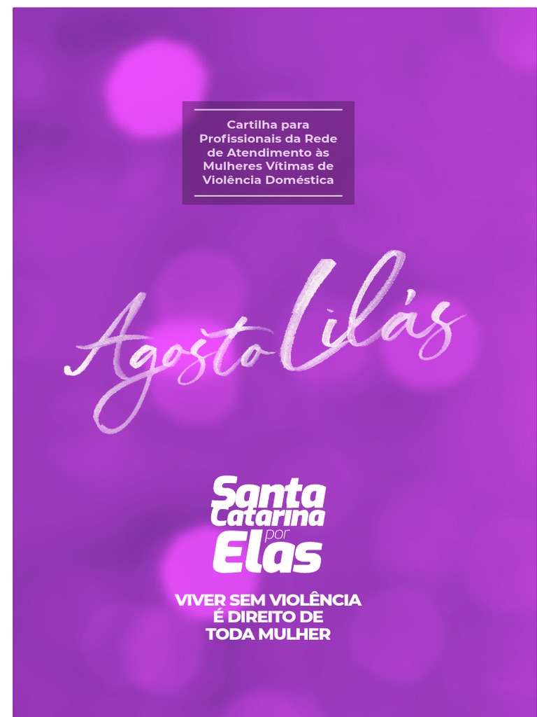 Cartilha para profissionais da rede de atendimento as mulheres vitimas