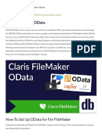 Claris FileMaker OData - DB Services