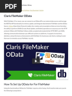 Claris FileMaker OData |  DB Services