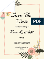 Save The Date: Rose & Adit