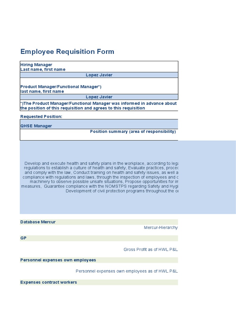 Employee Requisition Form Editable Pdf Formsmicrosoft Word Receipt Template