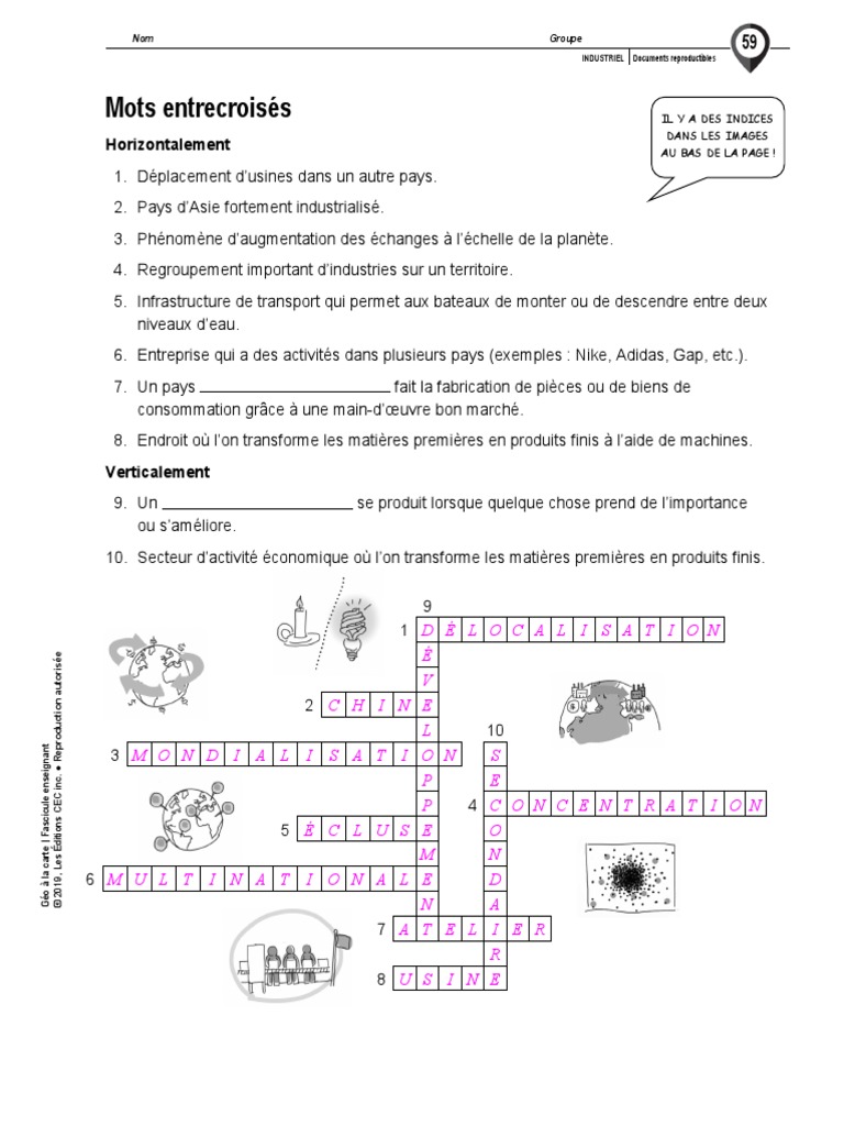 Industriel Mots Flechesnull