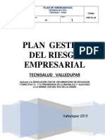 Plan Gestion Del Riesgo Tecnisalud 2016 1