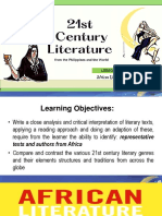 21stCL - Q2 - L1 - African Literature