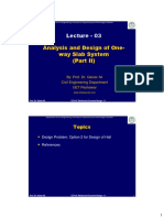 L-03 Analysis and Design of One-Way Slab System (Part-II) Color