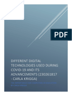 Different Digital Technologies Used During Covid (230261817-CARLA KRIGGA0