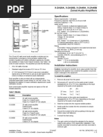 R4.0 3-ZA20A, 3-ZA20B, 3-ZA40A, 3-ZA40B Zoned Audio Amplifiers