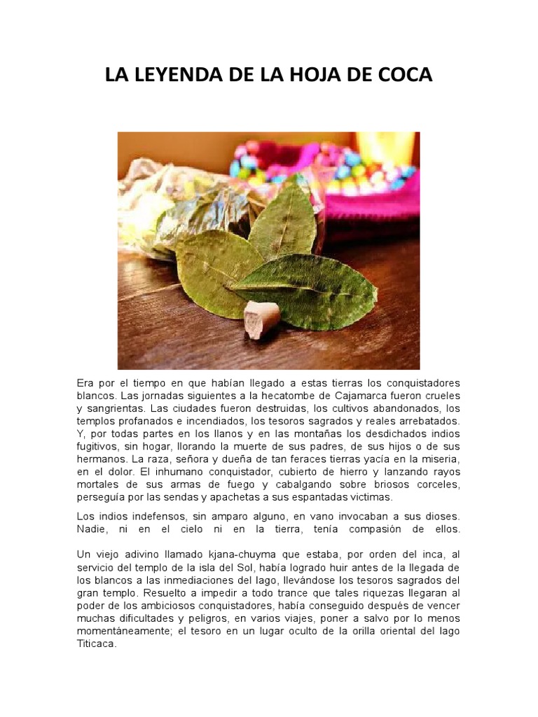 La Leyenda de La Hoja de Coca PDF