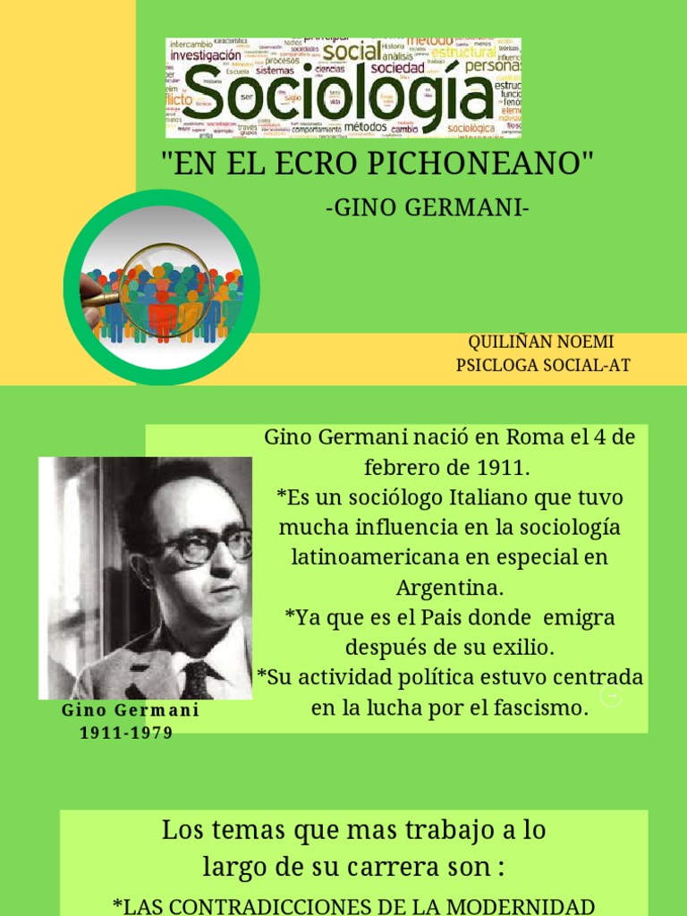 Gino Germani Ecro | PDF | Sociología | Empirismo