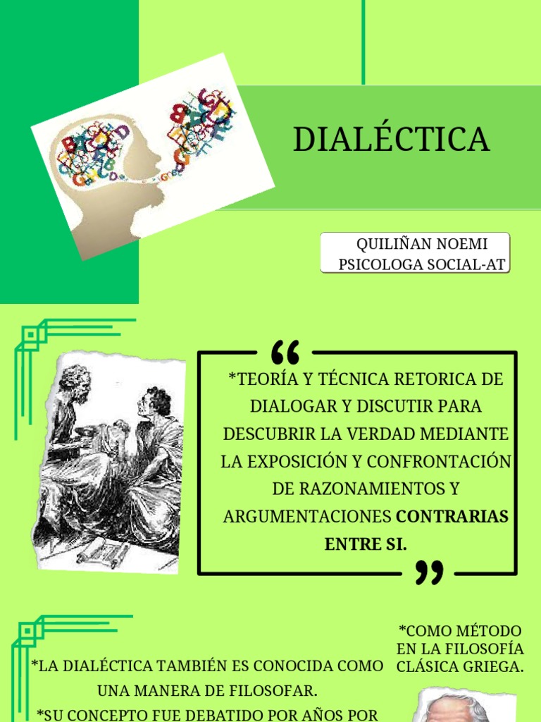 Filosofía Dialéctica y su Evolución | PDF | Dialéctico | Platón