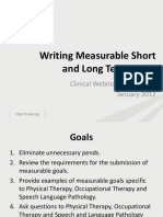 Goal Writing For Therapy Provider With Final AHCA Edits 1 13 12