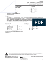 Datasheet - UA9639 DUAL DIFFERENTIAL LINE RECEIVER