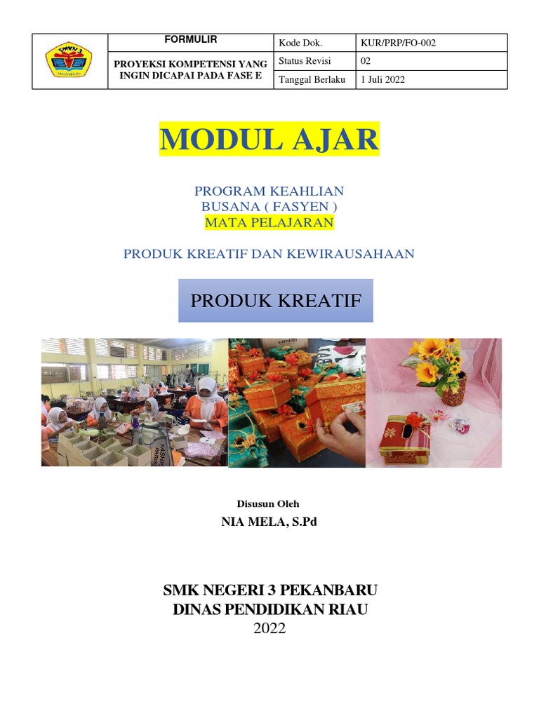 Modul Pkk Kelas Xi Elemen 1 Pdf