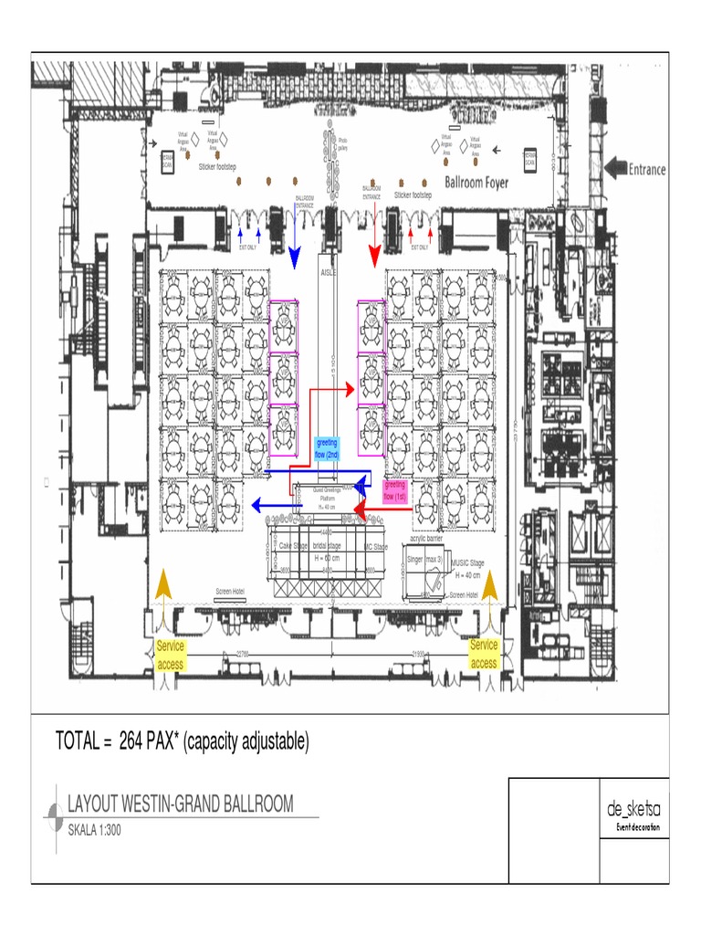 Westin Grand Ballroom Layout Plan | PDF