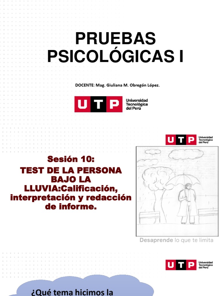 Test de La Persona Bajo La Lluvia | PDF | Sicología | Ciencias del ...
