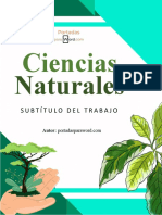 Portada para Word Ciencias Naturales Ecosistema