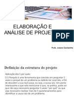 Elaboração e Análise de Projetos