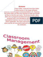 Week 6, Classroom Management